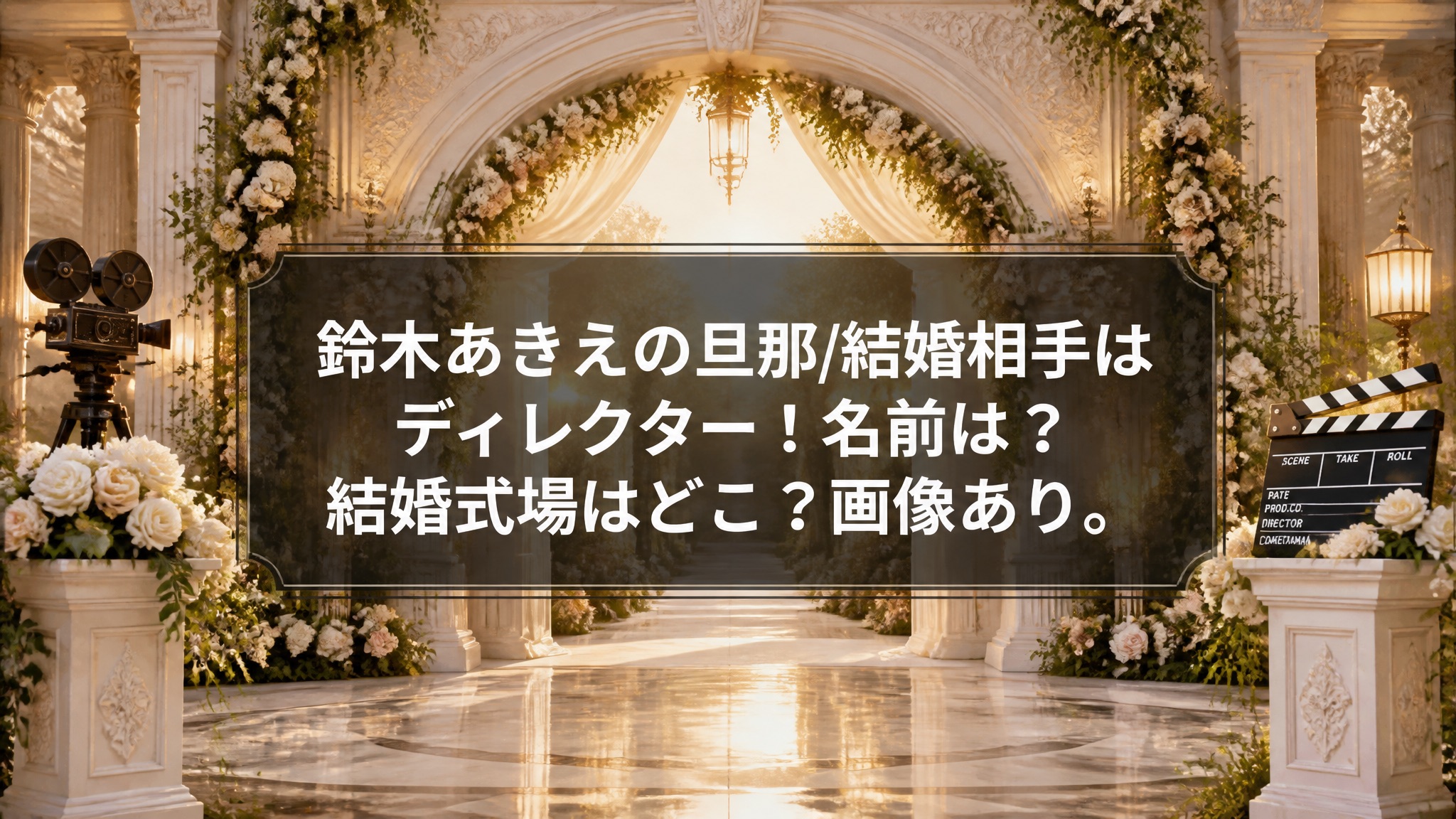 鈴木あきえの旦那/結婚相手はディレクター！名前は？結婚式場はどこ？画像あり。
